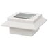  Lămpi solare de exterior cu LED, 6 buc, alb, 12 cm, pătrat