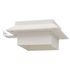  Lămpi solare de exterior cu LED, 6 buc, alb, 12 cm, pătrat