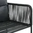  Set mobilier de grădină, 9 piese, negru și maro, ratan PVC