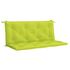 Pernă bancă grădină, verde aprins 120x(50+50)x7cm textil oxford