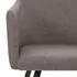  Scaune de bucătărie, 4 buc., gri taupe, material textil