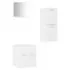  Set mobilier de baie, alb, lemn prelucrat