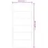  Ușă glisantă cu set feronerie, 90x205 cm, sticlă ESG/aluminiu
