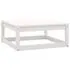  Set mobilier de grădină, 8 piese, alb, lemn masiv de pin