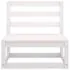  Set mobilier de grădină, 8 piese, alb, lemn masiv de pin
