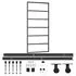  Ușă glisantă cu set feronerie, 90x205 cm, sticlă ESG/aluminiu