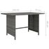  Set mobilier de grădină cu perne, 9 piese, gri, poliratan