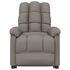  Fotoliu de masaj electric rabatabil, gri taupe, textil