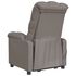  Fotoliu de masaj electric rabatabil, gri taupe, textil