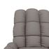  Fotoliu de masaj electric rabatabil, gri taupe, textil