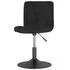  Scaune de sufragerie pivotante 6 buc, negru, catifea
