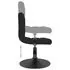  Scaune de sufragerie pivotante 6 buc, negru, catifea