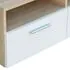  Comodă TV, PAL, 95 x 35 x 36 cm, culoarea stejarului și alb