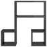  Rafturi de perete 2 buc. gri lucios 50x15x50 cm lemn prelucrat