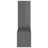  Rafturi de perete 2 buc. gri lucios 50x15x50 cm lemn prelucrat