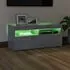  Comodă TV cu lumini LED, gri beton, 90x35x40 cm