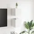  Dulapuri TV montate pe perete, 2 buc., alb, 30,5x30x30 cm