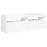  Comodă TV cu lumini LED, alb, 120x35x40 cm