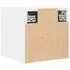  Dulapuri TV montate pe perete, 2 buc., alb, 30,5x30x30 cm