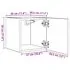  Dulapuri TV montate pe perete, 2 buc., alb, 30,5x30x30 cm