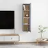  Comode TV, 2 buc., gri beton, 30,5x30x60 cm, lemn prelucrat