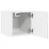  Dulapuri TV montate pe perete, 2 buc., alb, 30,5x30x30 cm