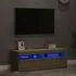  Comode TV cu lumini LED, 2 buc., stejar Sonoma, 60x35x40 cm