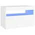  Comodă TV cu lumini LED, alb, 60x35x40 cm
