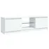  Comodă TV cu lumini LED, alb, 120x30x35,5 cm