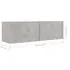  Set de dulapuri TV, 6 piese, gri beton, lemn prelucrat