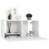  Set dulapuri TV, 6 piese, alb, lemn prelucrat