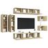  Set dulapuri TV, 8 piese, stejar sonoma, lemn prelucrat