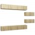  Set de dulapuri TV, 6 piese, stejar sonoma, lemn prelucrat