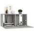  Set dulapuri TV, 4 piese, gri beton, lemn prelucrat