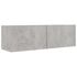  Set de dulapuri TV, 6 piese, gri beton, lemn prelucrat