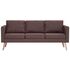  Set de canapele, 2 piese, maro, material textil