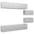 Set de dulapuri TV, 6 piese, gri beton, lemn prelucrat