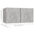  Set de dulapuri TV, 6 piese, gri beton, lemn prelucrat