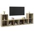  Dulapuri TV 2 buc., stejar Sonoma,72x35x36,5 cm, lemn prelucrat