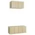  Set de dulapuri TV, 2 piese, stejar sonoma, lemn prelucrat