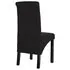   Scaune de sufragerie, 6 buc. negru, material textil