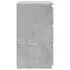  Noptieră, gri beton, 40x35x62,5 cm, lemn compozit
