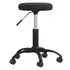  Scaun de birou pivotant, negru, catifea