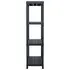  Rafturi de depozitare, 2 buc. negru, 60 x 30 x 138 cm plastic
