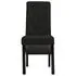   Scaune de sufragerie, 6 buc. negru, material textil