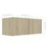  Set de dulapuri TV, 2 piese, stejar sonoma, lemn prelucrat