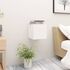  Noptiere, 2 buc., alb, 30,5x30x30 cm, lemn prelucrat