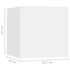  Noptiere, 2 buc., alb, 30,5x30x30 cm, lemn prelucrat