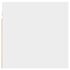  Noptiere, 2 buc., alb, 30,5x30x30 cm, lemn prelucrat