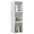  Bibliotecă/Dulap TV, alb, 36x30x114 cm, lemn prelucrat